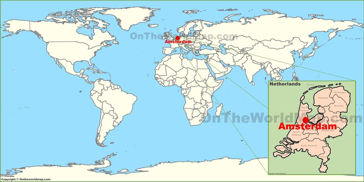 荷兰在世界地图