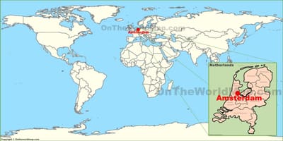 荷兰在世界地图