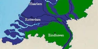 荷兰海平面以下地图