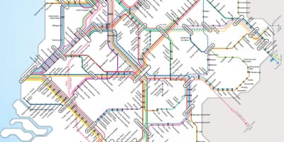 荷兰的铁路网地图